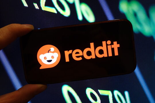 Konskie, Poland - December 25, 2024: Reddit company logo displayed on mobile phone
