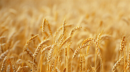 Fototapeta premium Wheat field in close up version 7