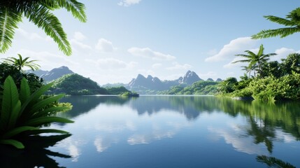 Tranquil Tropical Lake
