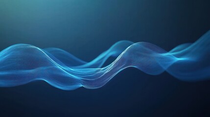 Glowing Blue Line Graph Diagram for Financial Data Visualization