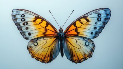 Closeup of a beautiful butterfly.