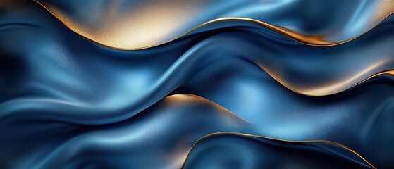 Fototapeta premium [Abstract swirling blue smoke design] Dynamic Swirling Abstract Background - Liquid Smoke Effect on Dark Surface