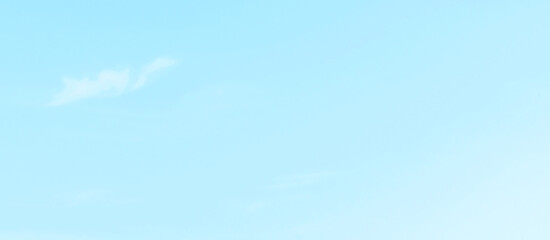 White fluffy cloud with blue sky pastel colour. Soft light summer cloudscape. Freedom of life, never give up and positive though energy concept.