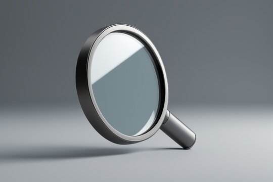 a close up of a magnifying glass on a table