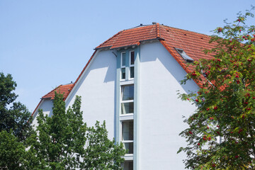 Moderne weisse Wohngebäude,  Lüneburg,  Niedersachsen, Deutschland
