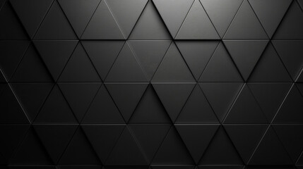 Obraz premium Black 3D geometric pattern wall background