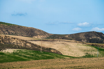 Naklejka premium Matera province: spring countryside landscape 