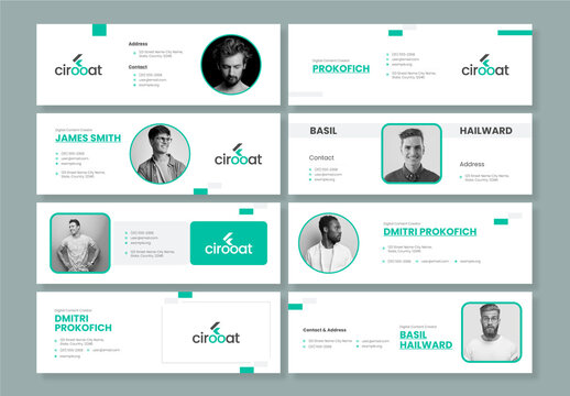 Clean Email Signature UI Template
