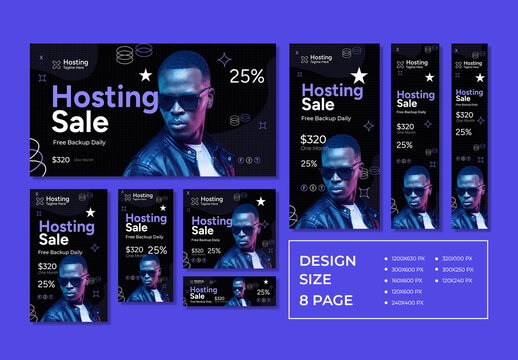 Hosting Sale Web Banner Set