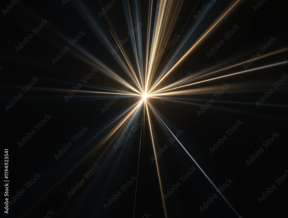 Aufkleber fractal pattern with a dark background and light rays radiating outwards, creating a starburst effect.