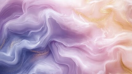 Obraz premium Abstract Pastel Watercolor Background, Pink, Purple, and Gold Hues for Feminine Designs