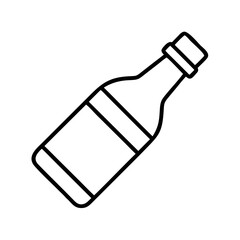 bbq sauce bottle icon, bbq sauce bottle line art - simple line art of bbq sauce bottle, perfect for bbq sauce bottle logos and icons and themed design 