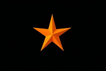 Obraz premium there is a star that is on the side of a black wall