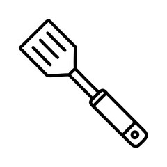 grill scraper tool icon, grill scraper tool line art - simple line art of grill scraper tool, perfect for grill scraper tool logos and icons and themed design 