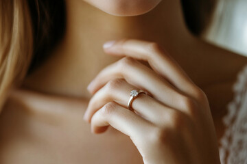 Romantic engagement of people generative AI image