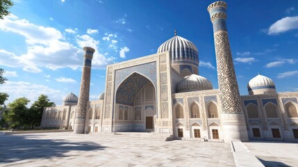Fototapeta premium Ornate Mosque in Central Asia