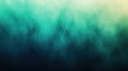 Obraz premium Seamless gradient transition from emerald green to deep blue, creating a calming and serene backdrop that evokes nature's tranquility and beauty