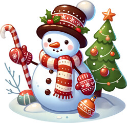 snowman - 눈사람. Generative AI