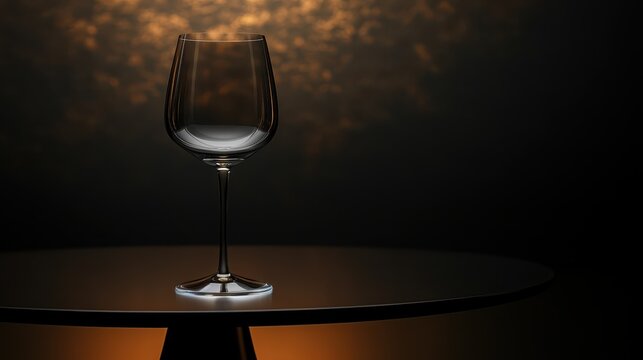 Elegant black matte dining setup featuring a striking glass on a sleek table, highlighting modern sophistication and attention to detail during an intimate dining experience