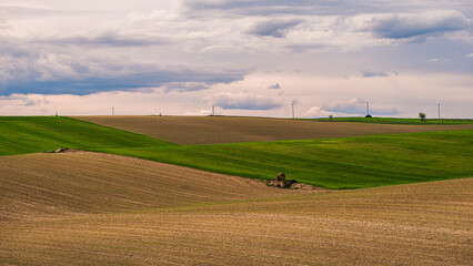 Obraz premium Matera province: spring countryside landscape 