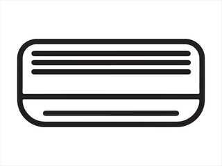 Air Conditioner icon. icon related to electronic, Household appliances. Flat line icon style design. Simple vector design editable