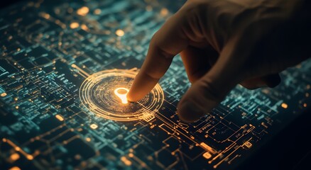 Advanced GPS navigation system that highlights the importance of innovative technology in traveling to the final destination. Represents locations marked by illuminated pins on a digital map.