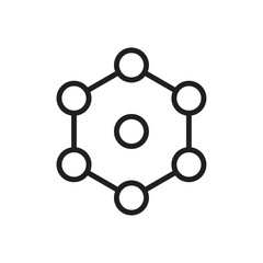 Antioxidant icon Flat illustration sign