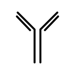 antibody icon Flat illustration sign