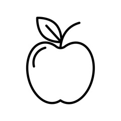 Apple icon Flat illustration sign