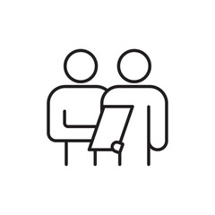 Consulting Ico Flat illustration sign