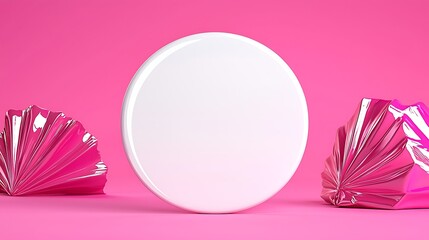 Pink and White Product Mockup