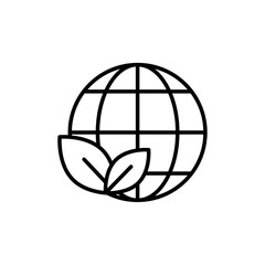 Enviroment icon Flat illustration sign