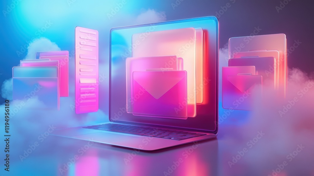 Poster digital document management system for online file storage and efficient data handling in a modern w