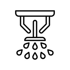 Irrigation icon Flat illustration sign