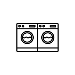 Laundary icon Flat illustration sign