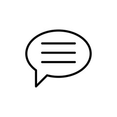 Messaging icon Flat illustration sign