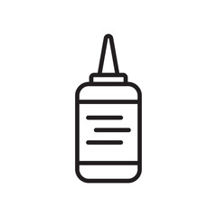 Nasal spray bottle icon Flat illustration sign