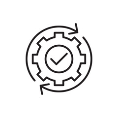 Optimization icon Flat illustration sign