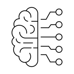 Deep Learning – Brain with Neural Connections Representing Advanced AI Models