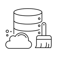 Data Cleaning – Database and Brush Representing Data Preparation and Error Correction