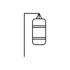 punching bag icon Flat illustration sign