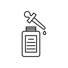 Fototapeta premium Serum icon Flat illustration sign