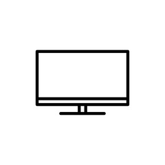 smart Television icon Flat illustration sign