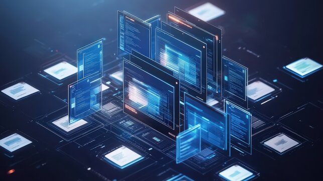 Digital Interface for Document Management System with Online File Storage Visualization and Abstract Data Presentation