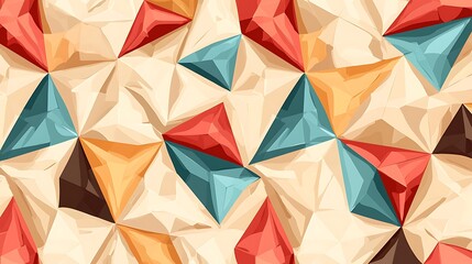 Fototapeta premium Dynamic geometric patterns abstract art digital design vibrant colors close-up view visual aesthetics