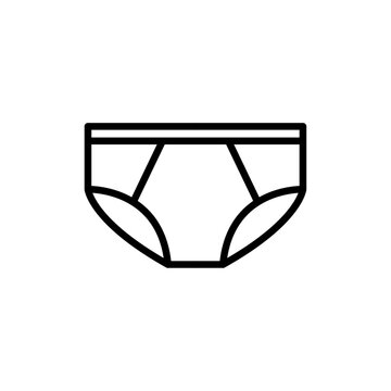 underpants icon Flat illustration sign