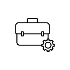 Work experience icon Flat illustration sign