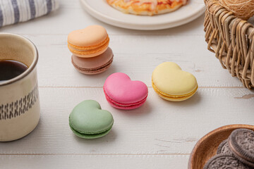 ハート型のマカロン