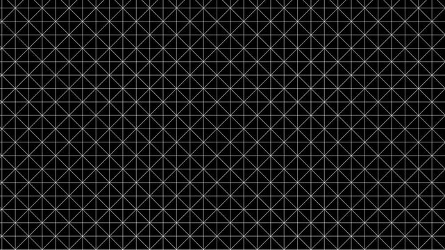 Squares and triangles geometric simple moving grid, black and white abstract 2D backdrop, looping video set.