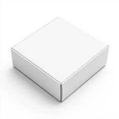 A white cardboard box
